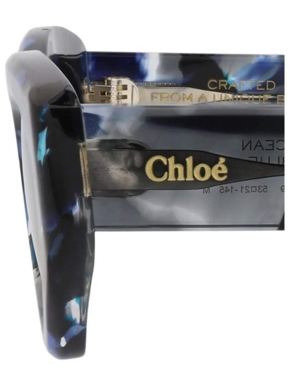 New Chloé Womens Cat Eye Blue Blue Grey Fashion Designer Sunglasses